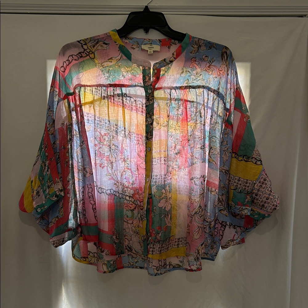 Entro Multicolor Floral Blouse